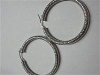 Orecchini Domar Donna Cerchi argento 925 martellati in Argento ORAR-498-280